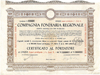 Compagnia Fondiaria Regionale, Milano 1929, 5 azioni privilegiate 7%